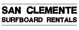 San Clemente Surfboard Rentals